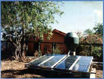 Calentador solar de agua en Casa Santo Domingo, Isla de Barú