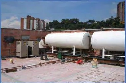 Calentador solar de agua en Hermanas Capuchinas, Medellín