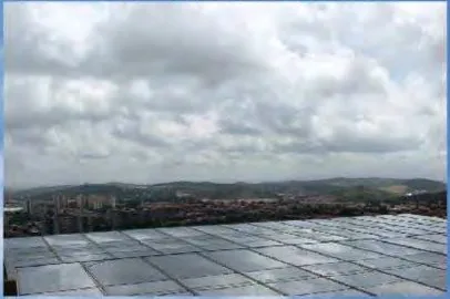 Calentador solar de agua en Edificio Parque de la Música, Barquisimeto